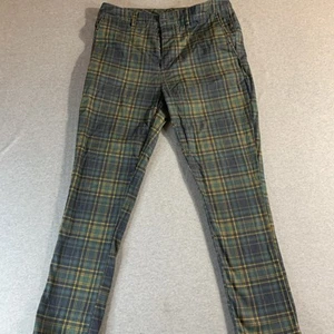 ASOS Super Skinny Suit Pants in Plaid Blue Green Black Yellow Men’s Size 32x32 - Picture 1 of 8