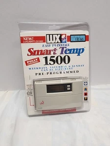 LUX Smart Temp 1500 LUXLIGHT TX1500 Programmable Thermostat Pre-owned - Picture 1 of 5