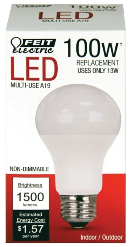 FEIT ELECTRIC A1600/827/10KLED A1600/830/10Kled Non-Dimmable Led Bulb - Image 1 of 1