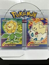 Pokemon Card - Togepi #175 - Sunflora #192 - Johto Series - Topps - (2 Cards)
