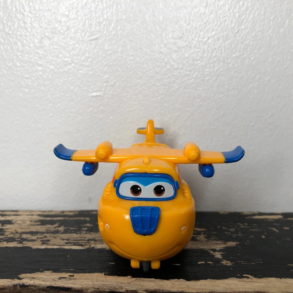 Super Wings Toys Donnie Transform A Bot Transformer Avión Vehículo Coleccionable 2" Foto 1 de 4
