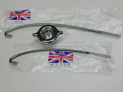 BSA GAS PETROL FUEL TANK TRIM SET 1967-1970 LIGHTING THUNDERBOLT ROYAL STAR A65 - Image 1 of 2