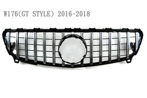 Front Grille Chrome GT Style For '2016-'2018 Mercedes Benz W176 A-Class - Imagen 1 de 1