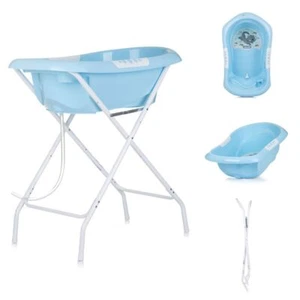 Chipolino Bañera Bebé, Soporte Noemi Plegable, Desagüe, Compartimentos, Desde el Nacimiento - Imagen 1 de 18