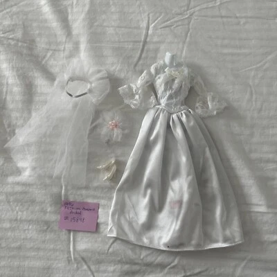 1996 Barbie Fashion Avenue Bridal White Dress Bows Accessories #15898 Never Used - Image 1 of 4
