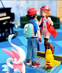 Estatua de resina QingNiao Studio Ash Ketchum modelo Serena en stock escala 1/20 nueva - Imagen 1 de 3