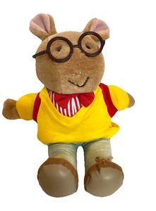 Arthur Plush Doll 1995 Eden Stuffed Toy Backpack With Book Colored Pencils 12” - Picture 1 of 9