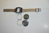 Vtg. SEIKO CHRONOGRAPH LCD Quartz Mens watch M159-5059 - STEVE JOBS ''Works''