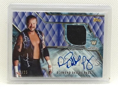 Diamond Dallas Page 2017 Topps WWE Legends Wrestling - (12/25) - RELIC + AUTO - Image 1 of 2