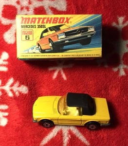 Matchbox Superfast No. 6 Mercedes 350SL Made in England W/Box SUPER NICE 👀 - Picture 1 of 6
