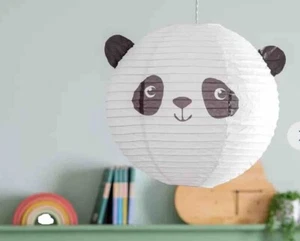 Panda Printed 36x40cm Paper Shade Children Bedroom Kids Animal Design Lampshade - Picture 1 of 5