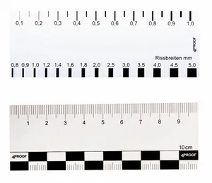 10 Stück Risslineale, Rissbreitenmesser 35 * 100 mm #12750*5 - Bild 1 von 7