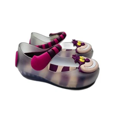 Mini Melissa Disney Alicia en el País de las Maravillas Mary Jane Zapatos Chesire Cat Talla 6 Foto 1 de 4