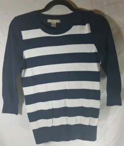 Banana Republic Women’s Blue White Striped Sweater XS - Picture 1 of 10