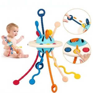 Montessori Sensory Development Baby Toys Pull String Finger Grasp Training Early - Picture 1 of 8