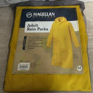 Raincoat Parka Adult Sized M Magellan Outdoors #98223 Yellow - Picture 1 of 3