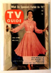 TV GUIDE #212 Apr 20-26, 1957 Loretta Young cover - Picture 1 of 1