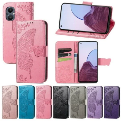 Butterfly 3D Leather Wallet Stand Phone Case For OnePlus 10 9 Pro N20 9RT 5G 9R - Image 1 of 4