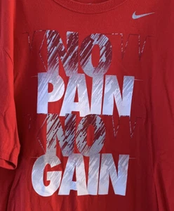 Camiseta roja Nike No Know Pain Know Gain para hombre talla 2XL XXL - Imagen 1 de 4