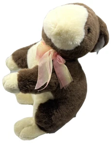 VTG Brown Bunny Rabbit Floppy Ears Plush Commonwealth 1999 14" Sitting Easter - Picture 1 of 12