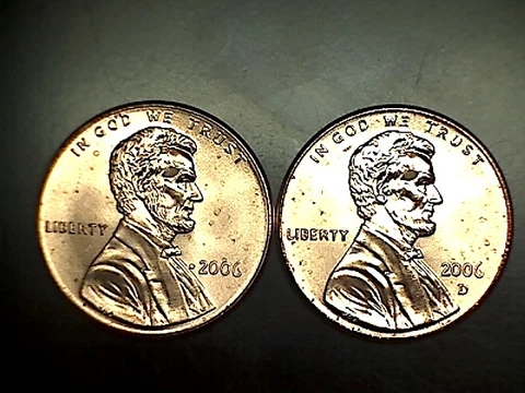 2006 P D Lincoln Memorial Cent Penny BU Brilliant Uncirculated Set From Rolls Cover