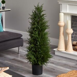 42” Cedar Pine Topiary Artificial Tree Home Decor UV (Indoor/Outdoor). Set of 2