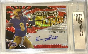 RARE KENNY PICKETT 1/1 AUTO POWER SURGE PROOF CARD 2022 LEAF PRO SET RAIDERS - Picture 1 of 5