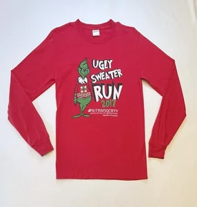 Ugly Sweater Run 2017 Autism Society Grinch Langarmshirt Gr. S - Bild 1 von 7
