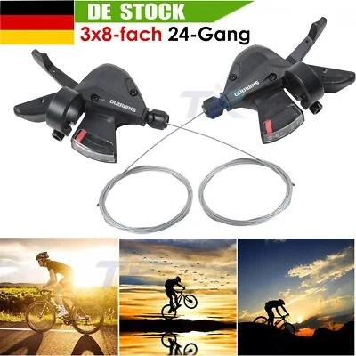 2x Fahrrad Schalthebel Altus SL-M 310 für Shimano 3x8-fach 24Gang Schaltung DE - Bild 1 von 4