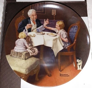 Knowles - Norman Rockwell "The Gourmet" Collector's Plate #2164 - Picture 1 of 3