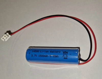 Spezial Akku Li-Ion Typ 14500 5,55Wh  1500mAh JST-XH 2.5mm 2-poliger Buchse - Bild 1 von 2