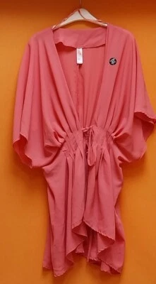 PRIMARK  TOP / BEACH COVER UP. Size 22 FREEPOST PEACH CHIFFON. NEW - Image 1 of 2