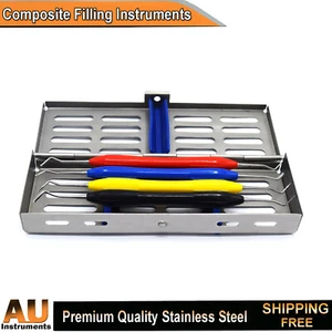 Dental Composite Flat Plastic Filling Instruments Holding Tray Cassettes Lab - Picture 1 of 6