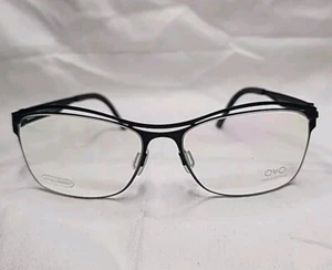 Handmade OVVO Optics 3644 Matte Black Titanium Eyeglass Frame 53/15/135 - Picture 1 of 6