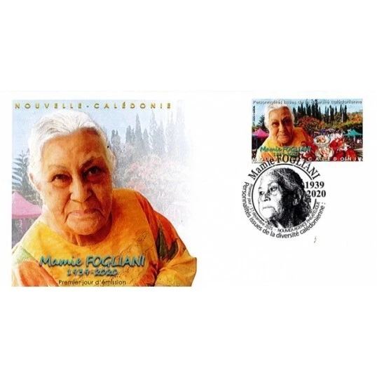 caledonia 2021 caledonie Mamie Fogliani 1939 2020 Chef gastronomy crab 1v FDC PJ - Image 1 of 1