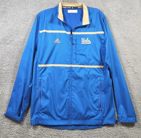 Adidas UCLA Bruins Rec Mens  Windbreaker Full Zip Jacket Size S Cover