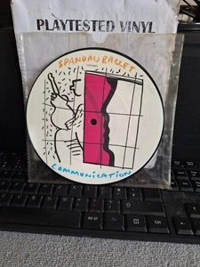 SPANDAU BALLET COMMUNICATION PICTURE DISC VG++ 7" UK VINYL SINGLE RECORD - Picture 1 of 2