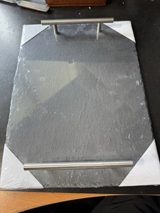 13x10 Large Slate Cheese Board for Meat Cheese Appetizers - Slate Platter w... - Picture 1 of 11