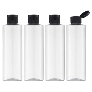 8.3oz Travel Bottles with Flip Cap (4 Pcs) Empty Dispenser Container for Trav... - Picture 1 of 6