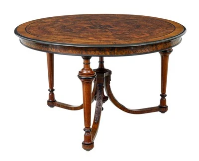 EARLY 20TH CENTURY BURR WALNUT OCCASIONAL TABLE — 第 1/4 张图片