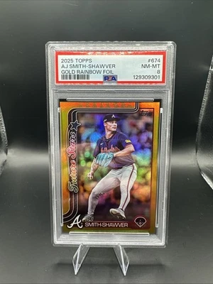 2025 Topps Aj Smith Shawver Gold Rainbow Foil/50 - Image 1 of 3