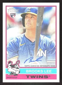 2025 Topps Heritage Brooks Lee Autograph RC - Picture 1 of 2