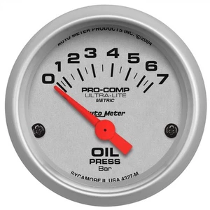 AUTOMETER Oil Pressure Gauge 2 1/16", 7 Bar, Electric, Ultra-Lite - Picture 1 of 1