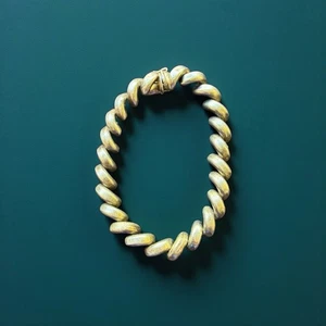 Italy San Marco Link Chain 925 Sterling Silver 12.5G - Picture 1 of 3