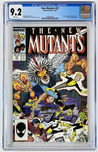 NEW MUTANTS #57 CGC 9.2 - Magma leaves the team / Emma Frost Appearance! - Picture 1 of 2