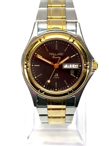 Jules Borel Co Mallard Watch Swiss Quartz Two Tone Steel Gold 34mm New Battery - Picture 1 of 8