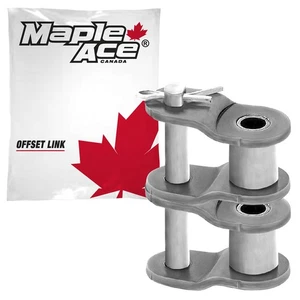 #80-2 Offset Half Link for Roller Chain Double Strand - Picture 1 of 4