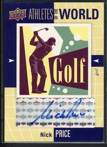 2011 Upper Deck World of Sports Nick Price #AW-NP Athletes of the World Auto - Picture 1 of 2