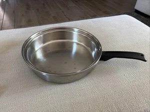 NICE VINTAGE INKOR WATERLESS COOKWARE 11" SKILLET SPECIAL ALLOY STAINLESS STEEL - Picture 1 of 6