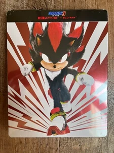 Sonic the Hedgehog 3 w. Shadow Steelbook (4K UHD + Blu-ray, Region Free) *NEW* - Picture 1 of 4
